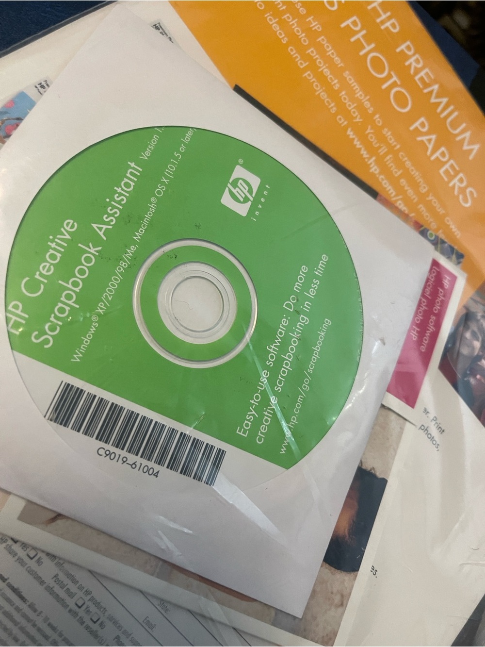 HP Creative Scrapbook Assistant Software CD - new unopened